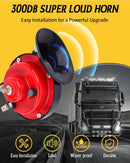 2-Pack Red Loud Train Horn Speakers for Cars, Trucks, and Motorcycles Magic Cars 1