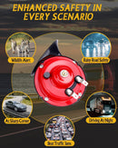 2-Pack Red Loud Train Horn Speakers for Cars, Trucks, and Motorcycles Magic Cars 4