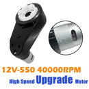 2PCS 12V RS550 High-Speed Motor Gearbox for Kids Ride On Cars Magic Cars 1