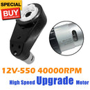 2PCS 12V RS550 High-Speed 40000RPM Motor Gearbox for Kids Ride-On Car Magic Cars 1