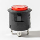 WEELYE 2-Pack Red Circle Push Button Power Start Switch for 6V 12V Bumper Cars Magic Cars 6