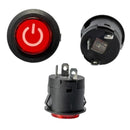 WEELYE 2-Pack Red Circle Push Button Power Start Switch for 6V 12V Bumper Cars Magic Cars Variant 0