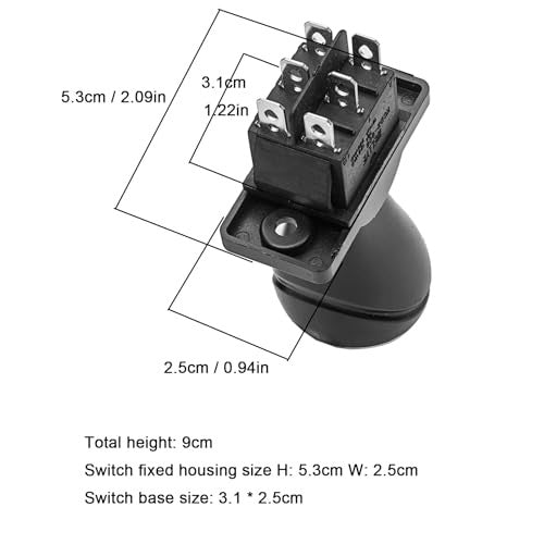 2Pcs weelye Forward Reverse Switch,Automatic Reset Joystick Toy