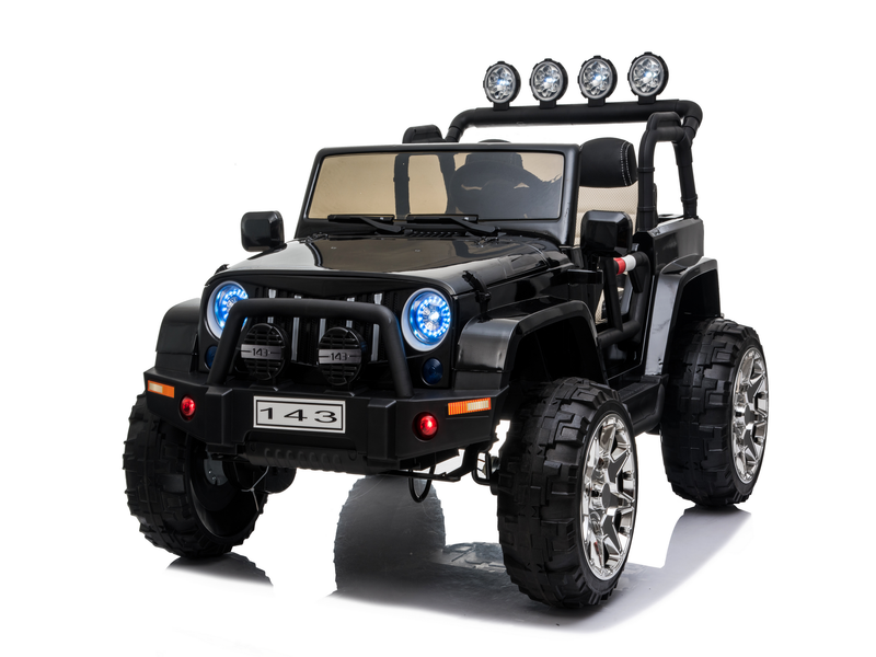 Cars For Kids Jeep Style 4x4 Monster Truck W/Rubber Tires 24 Volt