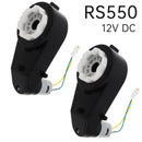 2x 12V RS550 DC Motors 12000-40000 RPM for Kids Ride-On Toy Cars with Gearbox Magic Cars 0