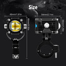 2-Pack 60W Red LED Motorcycle and ATV Spotlights with 4 Lighting Modes and Music Sync Magic Cars 2