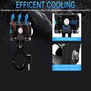 2-Pack 60W Red LED Motorcycle and ATV Spotlights with 4 Lighting Modes and Music Sync Magic Cars 5