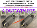 2X 24V 19T Dynatrax Motors Compatible with Power Wheels Wrangler Jeeps Magic Cars 0