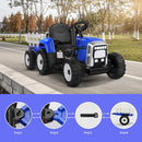 Kids Electric Ride-On Tractor with Remote Control, 2x35W Motor, 7 LED Lights, EVA Tires Magic Cars 2