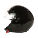 3/4 Open Face Helmet with Shield - Gloss Black, DOT - image 2
