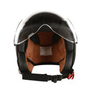 3/4 Open Face Helmet with Shield - Gloss Black, DOT - image 3