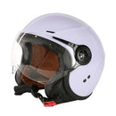 3/4 Open Face Helmet with Shield - Lavender, DOT