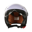 3/4 Open Face Helmet with Shield - Lavender, DOT - image 3