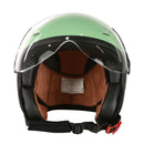 3/4 Open Face Helmet with Shield - Seafoam, DOT - image 3
