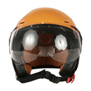 3/4 Open Face Helmet with Shield - Tangerine, DOT - image 3