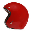 3/4 Open Face Helmet with Visor - Gloss Red, DOT - image 3