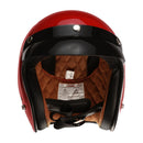 3/4 Open Face Helmet with Visor - Gloss Red, DOT - image 6