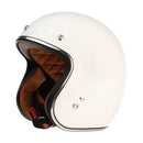 3/4 Open Face Helmet with Visor - Gloss White, DOT - image 4