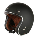 3/4 Open Face Helmet with Visor - Matte Black, DOT - image 2
