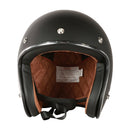 3/4 Open Face Helmet with Visor - Matte Black, DOT - image 4