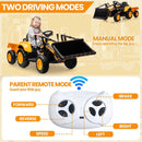 3-in-1 Kids Ride-On Tractor with Trailer and 12V Electric Bulldozer Featuring Shovel Bucket Magic Cars 3