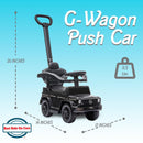 Mercedes G-Wagon 3-in-1 Push Car Stroller for Toddlers Ages 1-3 in Black Magic Cars 2