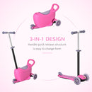 3-in-1 Kids Ride-On Push Car Scooter Sliding Walker with Adjustable Handlebar Magic Cars 3