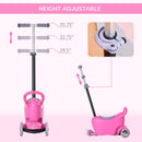 3-in-1 Kids Ride-On Push Car Scooter Sliding Walker with Adjustable Handlebar Magic Cars 4