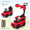 Mercedes Benz G350 3-in-1 Push Car with Canopy - Red Magic Cars 3