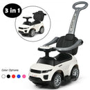 3-in-1 Musical Ride-On Push Car Stroller for Toddlers - White Magic Cars 1