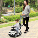 3-in-1 Musical Ride-On Push Car Stroller for Toddlers - White Magic Cars 4