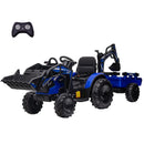 3-in-1 Ride-On Electric 24V Tractor, Excavator, and Bulldozer with Trailer Magic Cars 1