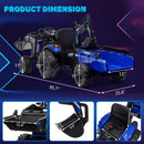 3-in-1 Ride-On Electric 24V Tractor, Excavator, and Bulldozer with Trailer Magic Cars 5