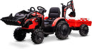 3-in-1 Ride-On 24V Electric Tractor, Excavator, and Bulldozer with Trailer Magic Cars 1