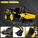 3-in-1 Ride-On Tractor Excavator Bulldozer 24V Electric Vehicle with Trailer Magic Cars 4