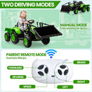 3-in-1 Kids Electric Ride-On Tractor with Trailer 12V Battery and Remote Control Magic Cars 16