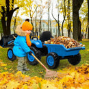 3-in-1 Kids Electric Ride-On Tractor with Trailer 12V Battery and Remote Control Magic Cars 23