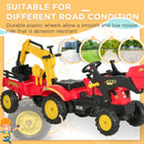 3-in-1 Kids Pedal Ride-On Excavator Bulldozer Digger Toy with Forward Movement Magic Cars 6