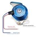 3-Tone 12V Blue Electric Snail Car Horn Kit with Relay 118dB Loud Sound Magic Cars 4