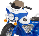 Battery-Powered 3-Wheel Kids Motorcycle Trike for Imaginative Play Police Blue Magic Cars 6