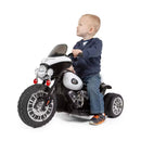 Battery-Powered 3-Wheel Black Police Chopper Ride-On Toy Motorcycle Magic Cars 3