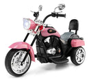 3-Wheel Electric Ride-On Kids Motorcycle 6V Battery-Powered Toy Chopper Trike Magic Cars 0
