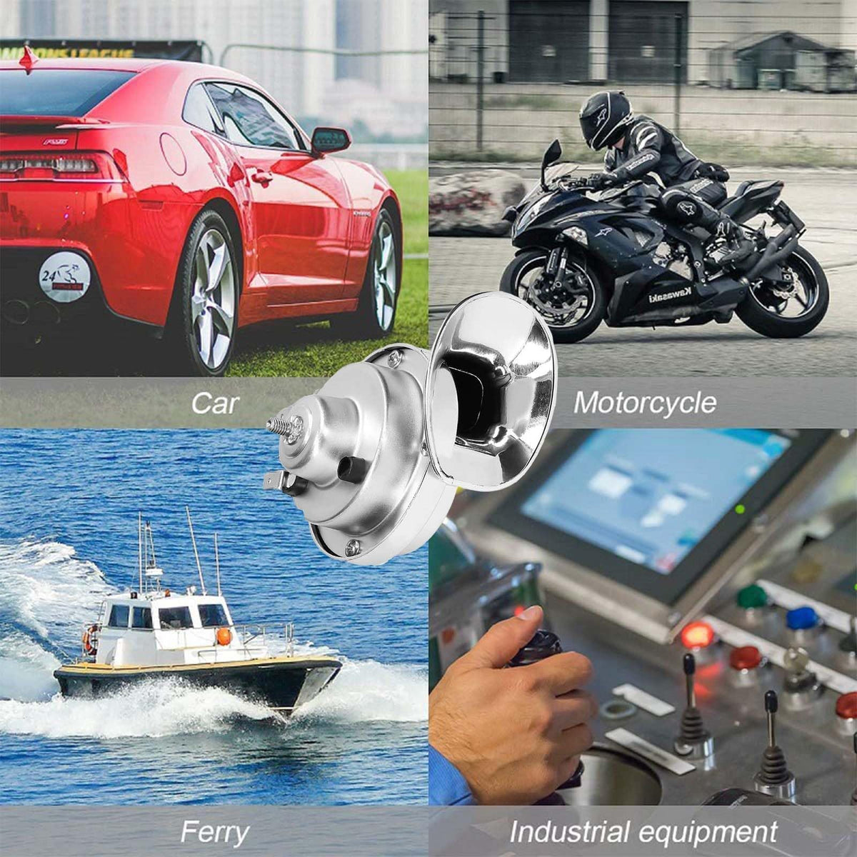 300DB Universal Super Train Horn For Trucks SUV Car Boat - Foto 4