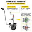 350W 12V Electric Motorized Jockey Wheel for Utility Trailers, Cars, and SUVs Magic Cars 2