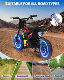 350W 24V Electric Dirt Bike for Kids - 14MPH Off-Road Adventure with 12in Fat Tires, Suitable for Ages 8-14, Max Weight 130lb Magic Cars 4