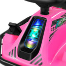 24V Kids Electric Drifting Go-Kart with 360° Spin and Bluetooth – Pink Magic Cars 13