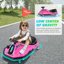 24V Kids Electric Drifting Go-Kart with 360° Spin and Bluetooth – Pink Magic Cars 8