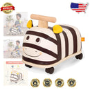 360-Degree Rotating Wheel Zebra Ride-On Toy for Active Toddlers 18+ Months Magic Cars 0