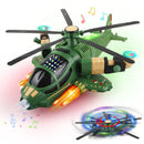 360° Spinning Helicopter Toy with Lights & Sounds, Bump-and-Go Feature, Perfect Gift for Kids Magic Cars 1
