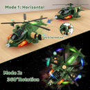 360° Spinning Helicopter Toy with Lights & Sounds, Bump-and-Go Feature, Perfect Gift for Kids Magic Cars 5